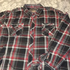 BKE men’s western style button down shirt